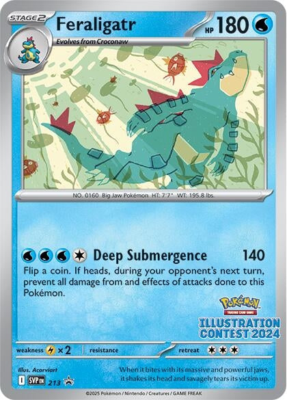 Image for Feraligatr - 213 (Illustration Contest 2024) (213) [SV: Scarlet & Violet Promo Cards] - Pokemon