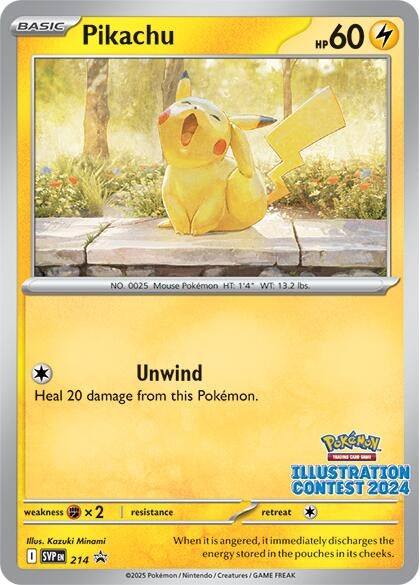 Image for Pikachu - 214 (Illustration Contest 2024) (214) [SV: Scarlet & Violet Promo Cards] - Pokemon