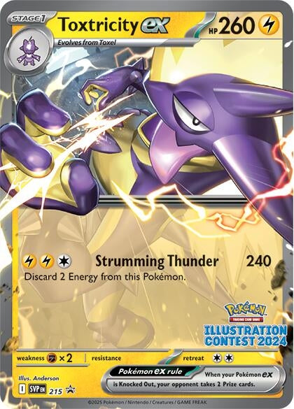 Toxtricity ex - 215 (Illustration Contest 2024) (215) [SV: Scarlet & Violet Promo Cards]