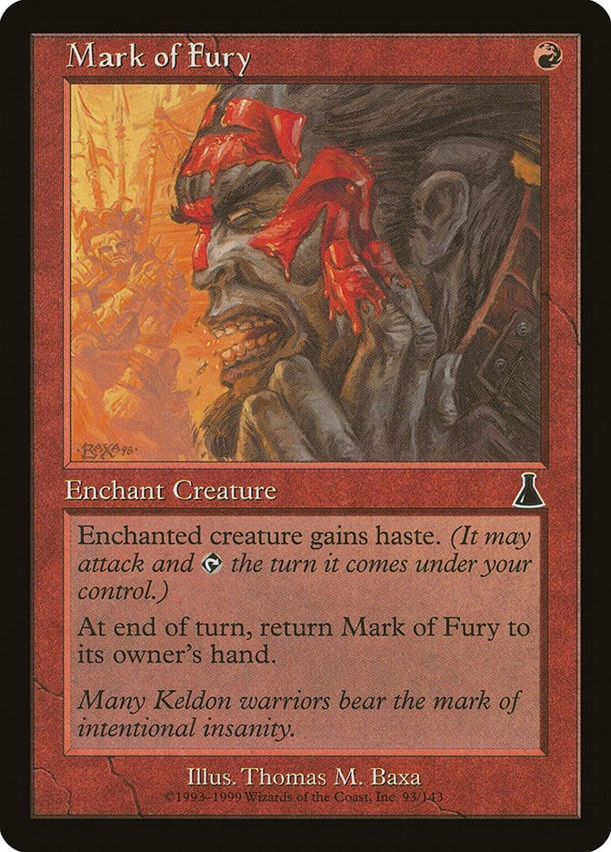 Image for Mark of Fury (93) [Urza's Destiny] - Magic: The Gathering