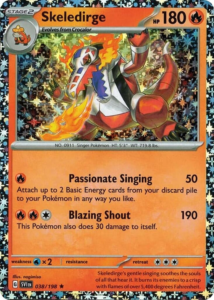 Image for Skeledirge - 038/198 (Sparkle Holo) (038/198) [Miscellaneous Cards & Products] - Pokemon