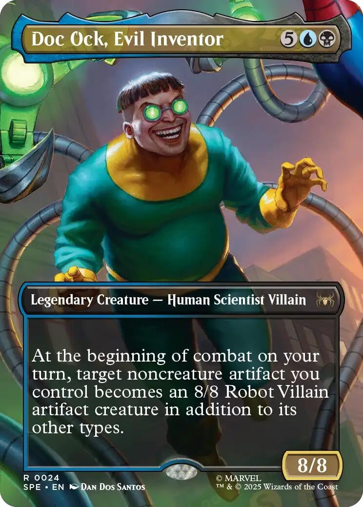 Image for Doc Ock, Evil Inventor (Borderless) (24) [Marvel's Spider-Man: Eternal-Legal] - Magic: The Gathering