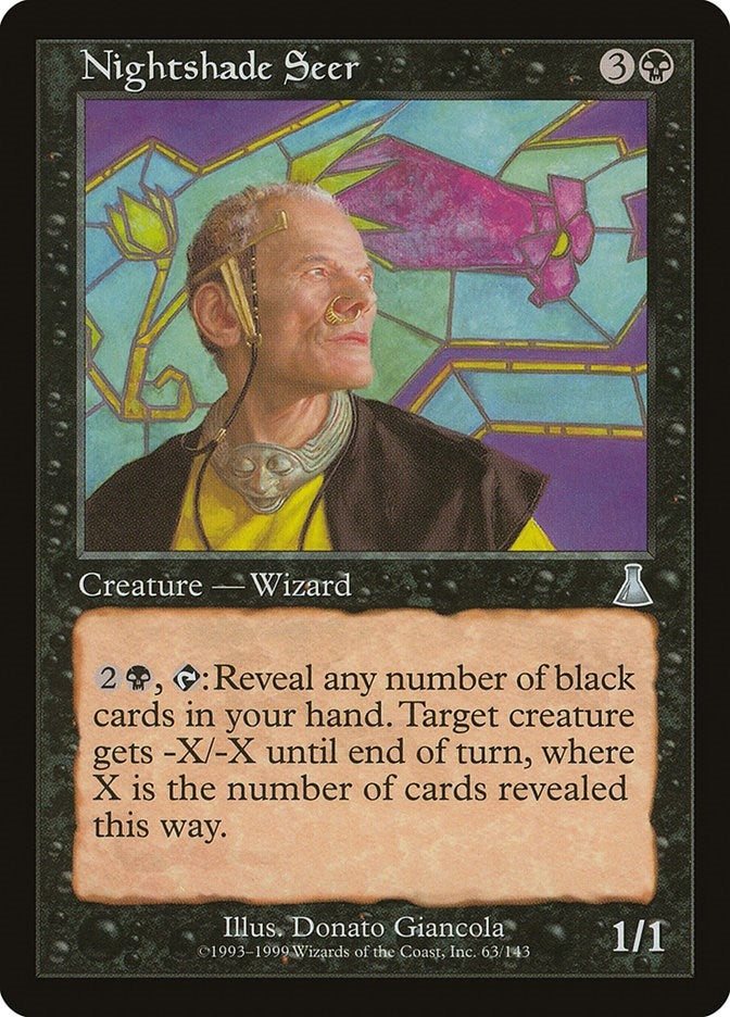 Image for Nightshade Seer (63) [Urza's Destiny] - Magic: The Gathering
