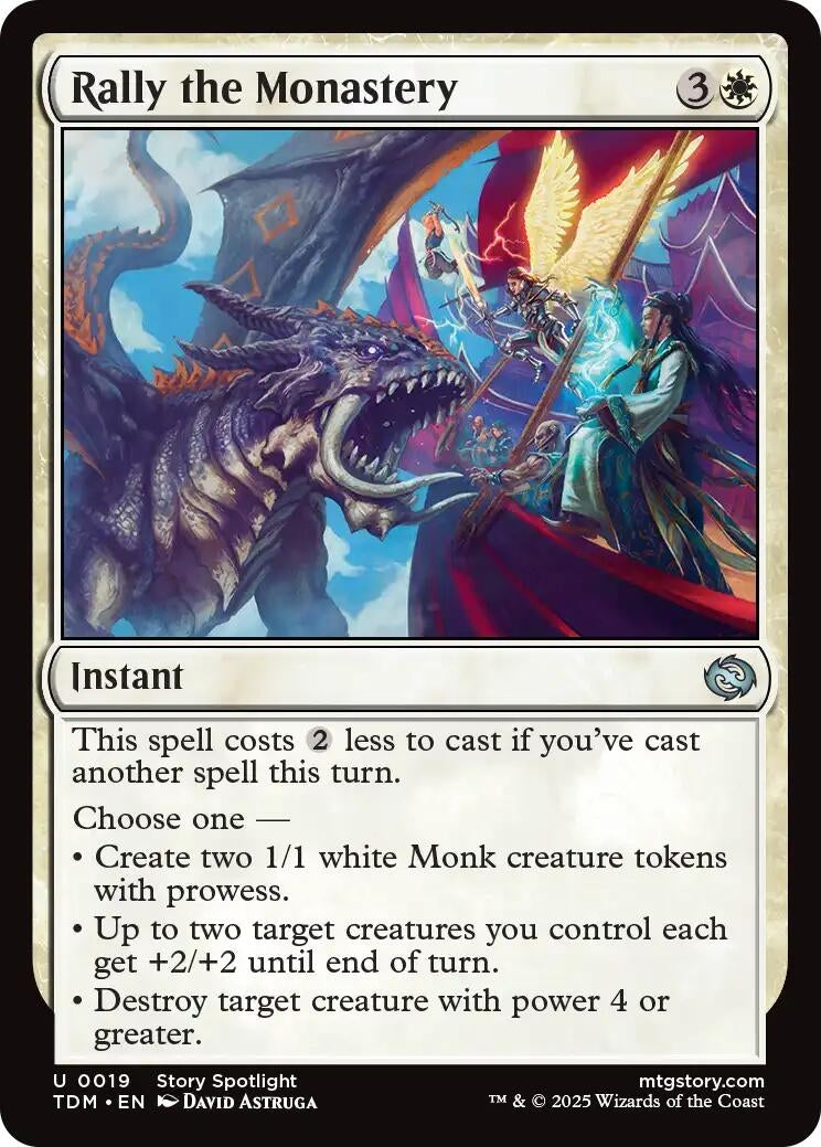 Image for Rally the Monastery (19) [Tarkir: Dragonstorm] - Magic: The Gathering