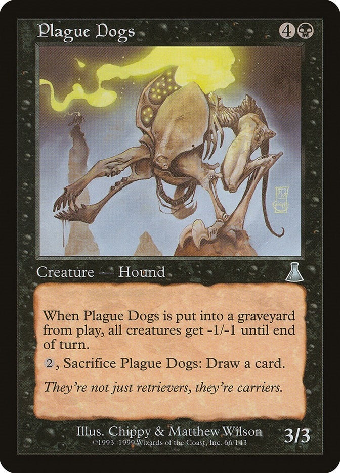 Image for Plague Dogs (66) [Urza's Destiny] - Magic: The Gathering