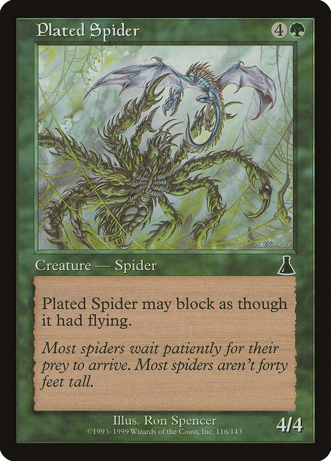 Image for Plated Spider (116) [Urza's Destiny] - Magic: The Gathering