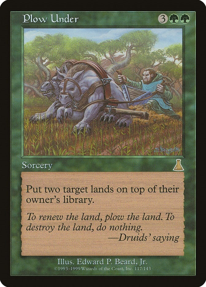 Image for Plow Under (117) [Urza's Destiny] - Magic: The Gathering
