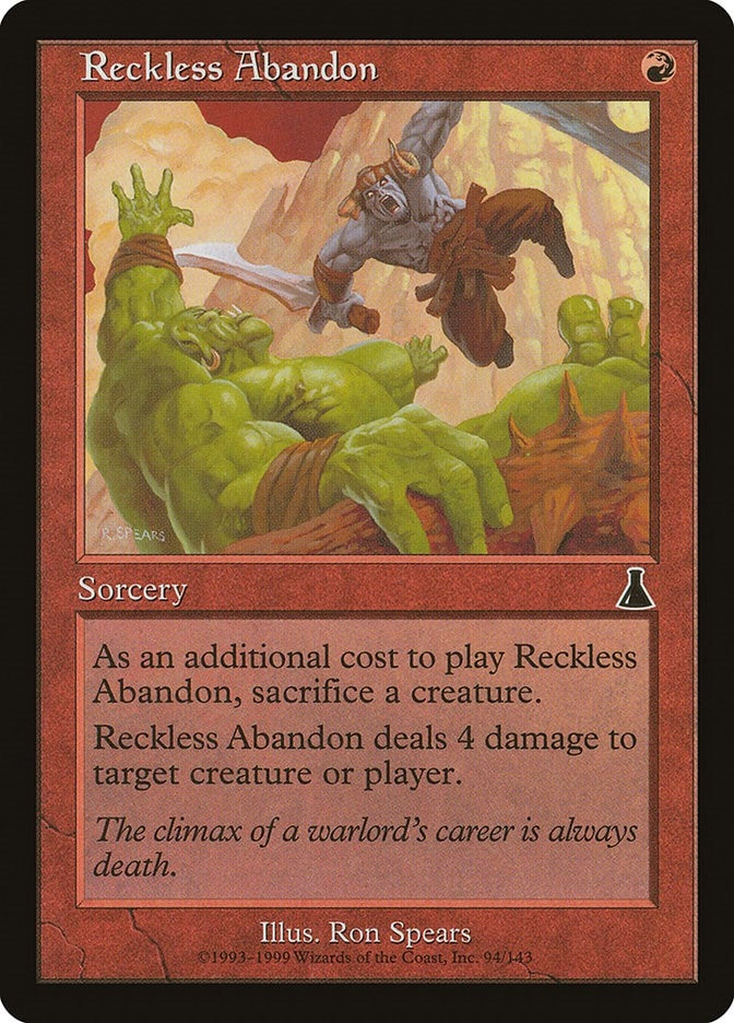 Image for Reckless Abandon (94) [Urza's Destiny] - Magic: The Gathering