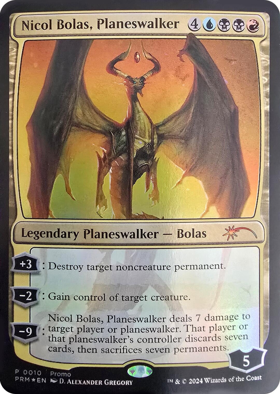 Image for Nicol Bolas, Planeswalker (10) [Unique and Miscellaneous Promos] - Magic: The Gathering