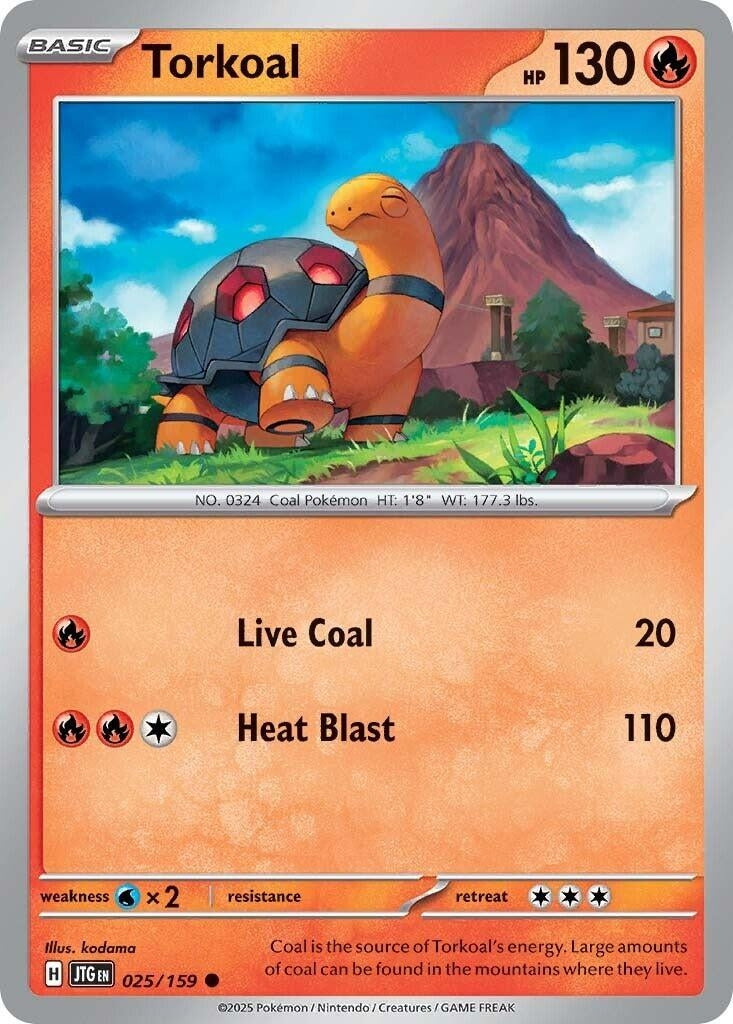 Image for Torkoal (025/159) [SV09: Journey Together] - Pokemon