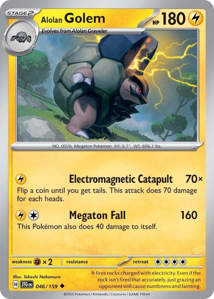 Image for Alolan Golem (046/159) [SV09: Journey Together] - Pokemon