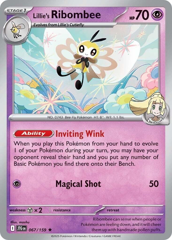 Image for Lillie's Ribombee (067/159) [SV09: Journey Together] - Pokemon