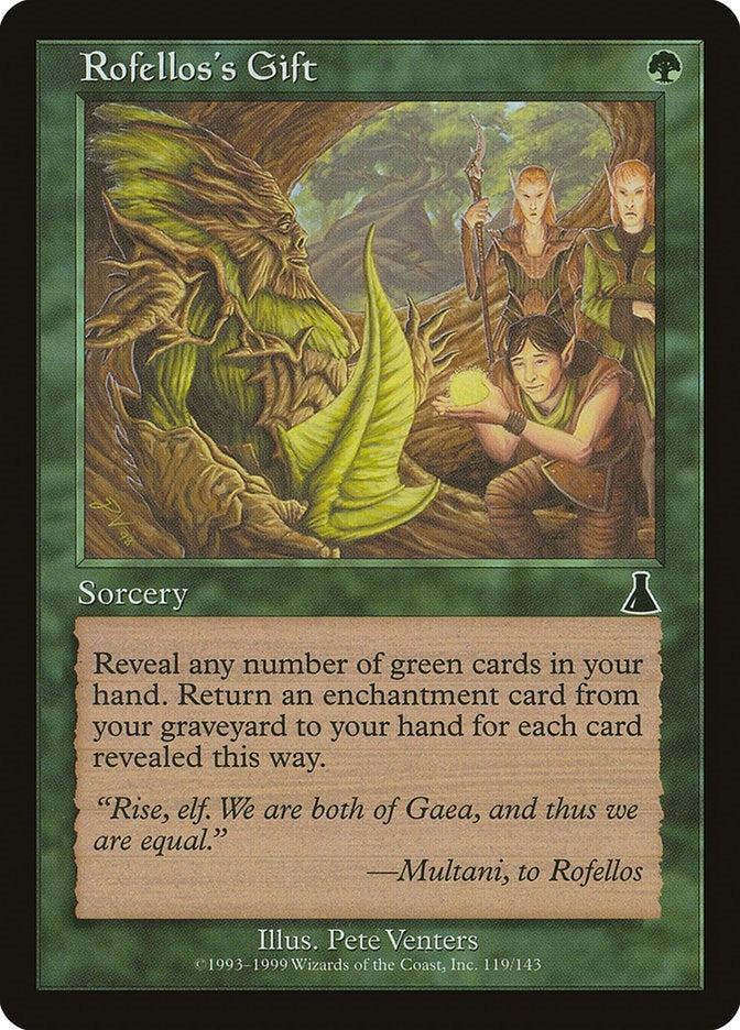 Image for Rofellos's Gift (119) [Urza's Destiny] - Magic: The Gathering