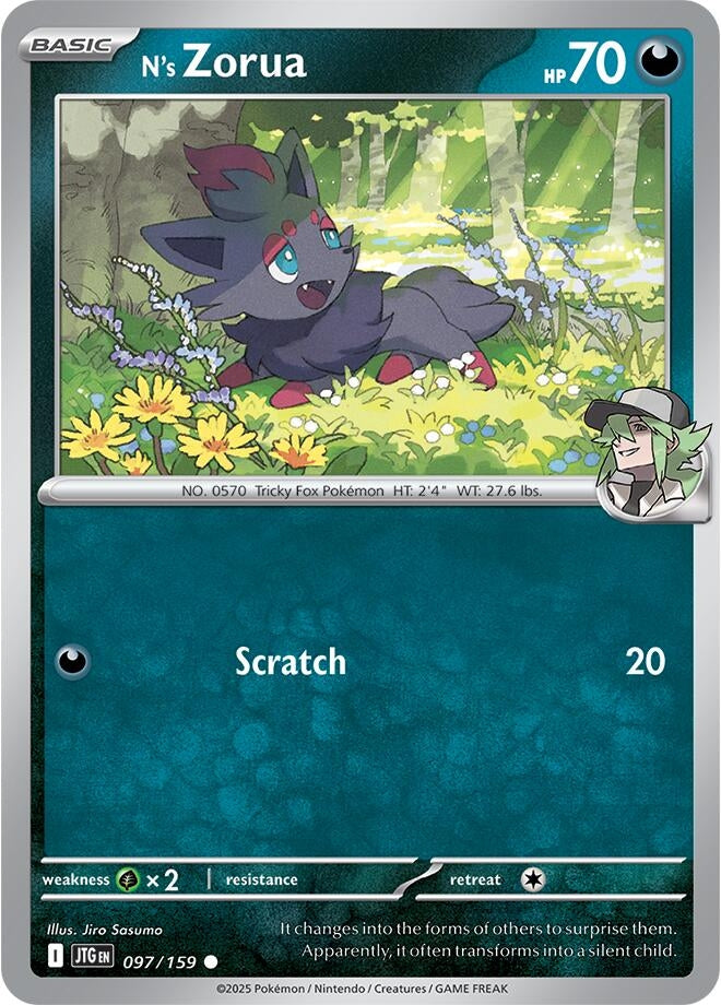 Image for N's Zorua (097/159) [SV09: Journey Together] - Pokemon