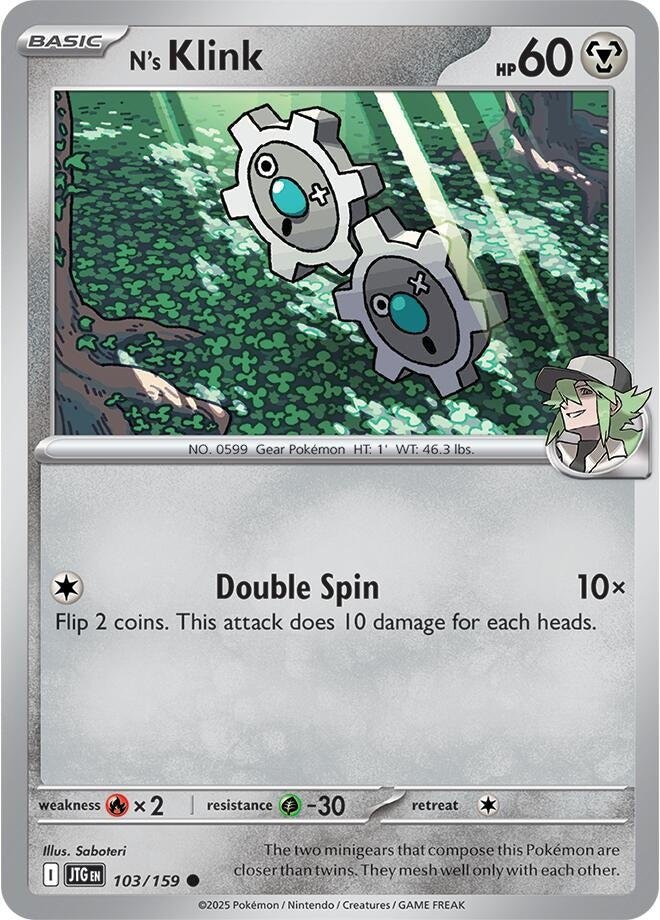 Image for N's Klink (103/159) [SV09: Journey Together] - Pokemon