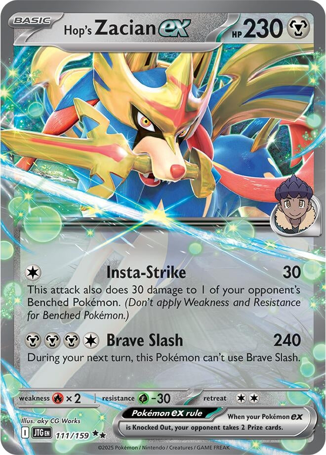 Image for Hop's Zacian ex (111/159) [SV09: Journey Together] - Pokemon