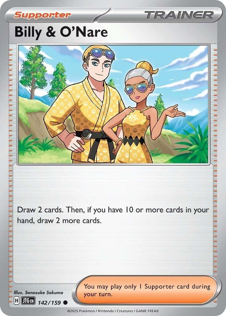 Image for Billy & O'Nare (142/159) [SV09: Journey Together] - Pokemon