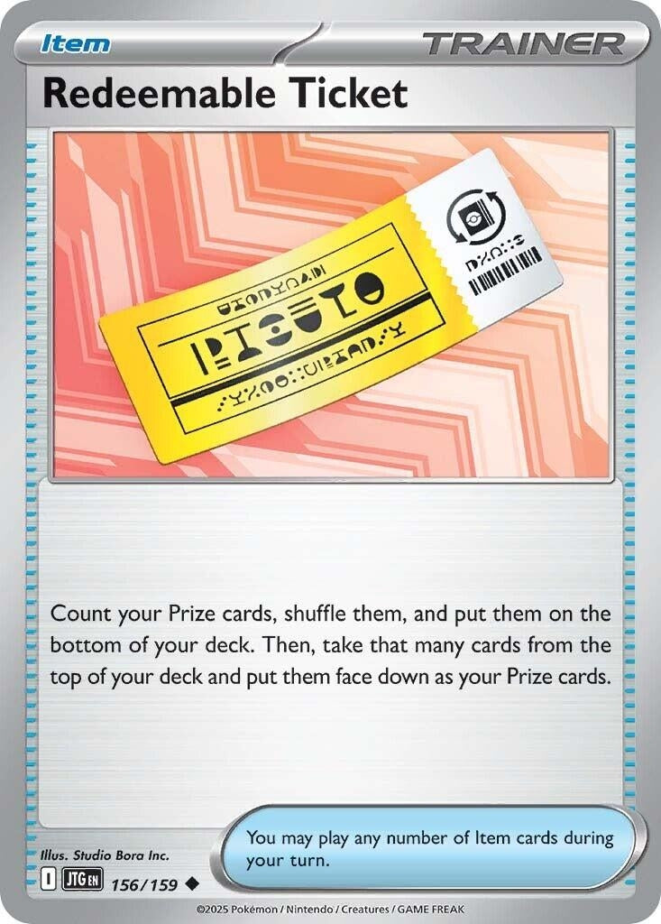 Image for Redeemable Ticket (156/159) [SV09: Journey Together] - Pokemon