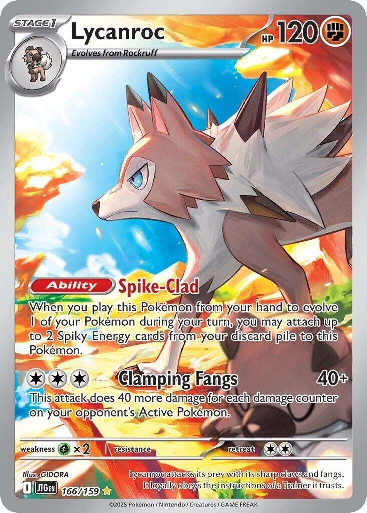 Image for Lycanroc (166/159) [SV09: Journey Together] - Pokemon