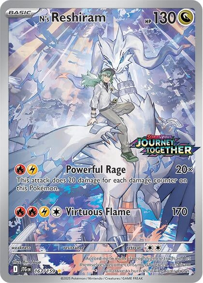 Image for N's Reshiram - 167/159 (Journey Together Stamped) (167/159) [Miscellaneous Cards & Products] - Pokemon