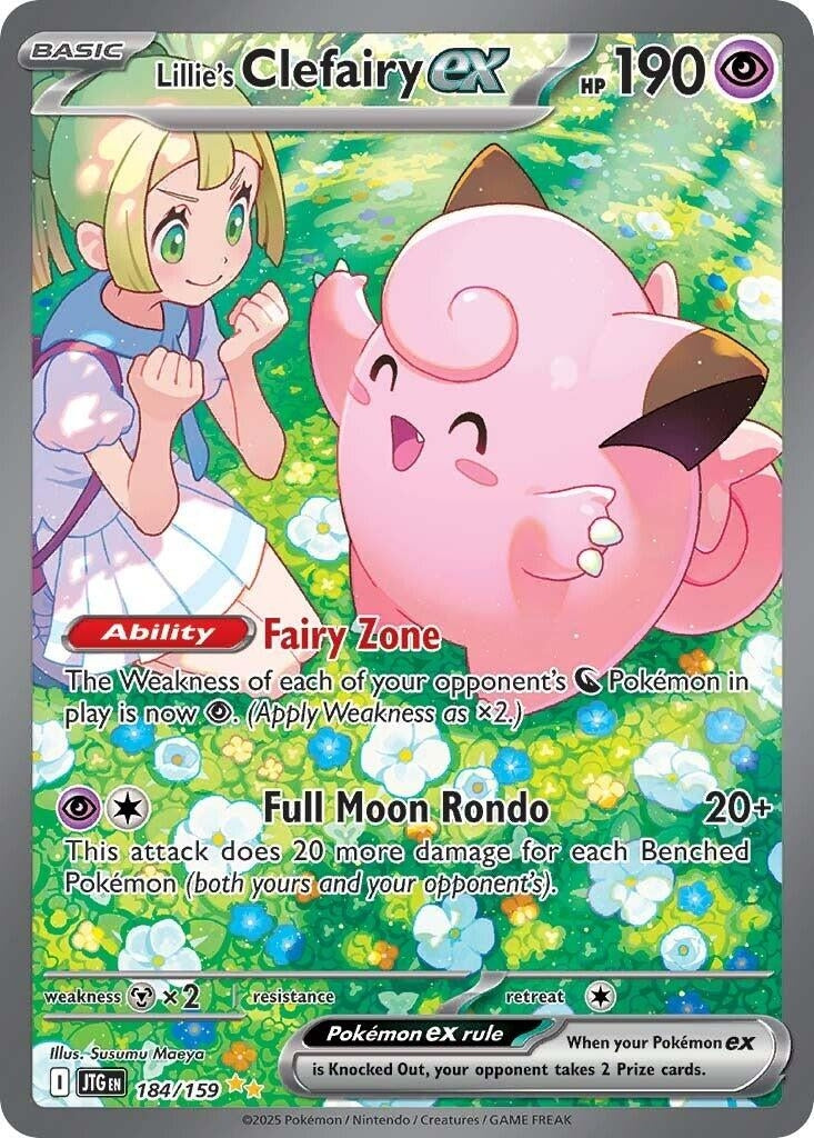 Image for Lillie's Clefairy ex (184/159) [SV09: Journey Together] - Pokemon