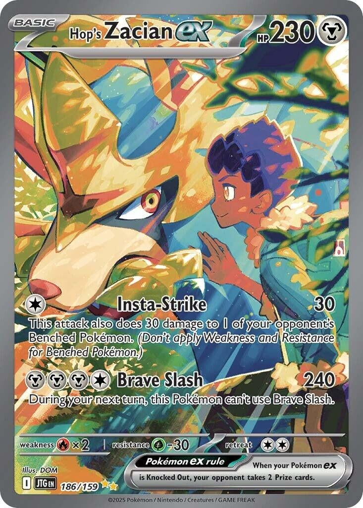 Image for Hop's Zacian ex (186/159) [SV09: Journey Together] - Pokemon