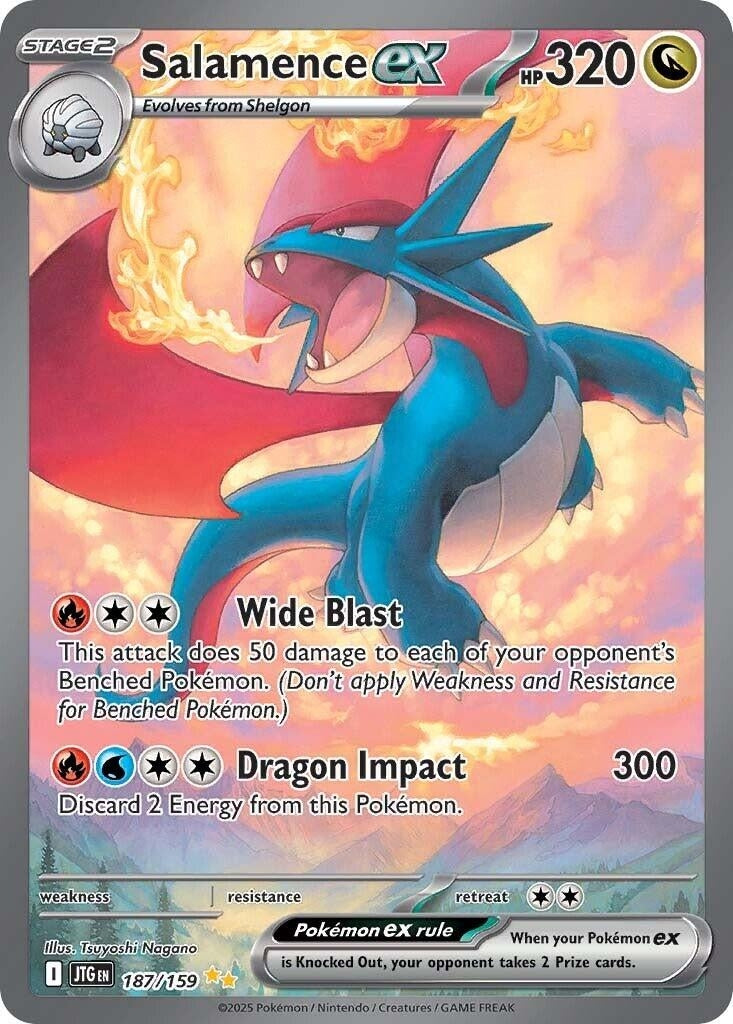 Image for Salamence ex (187/159) [SV09: Journey Together] - Pokemon