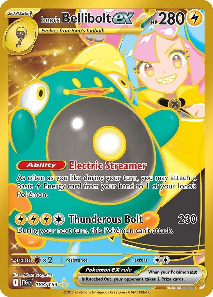 Image for Iono's Bellibolt ex (188/159) [SV09: Journey Together] - Pokemon