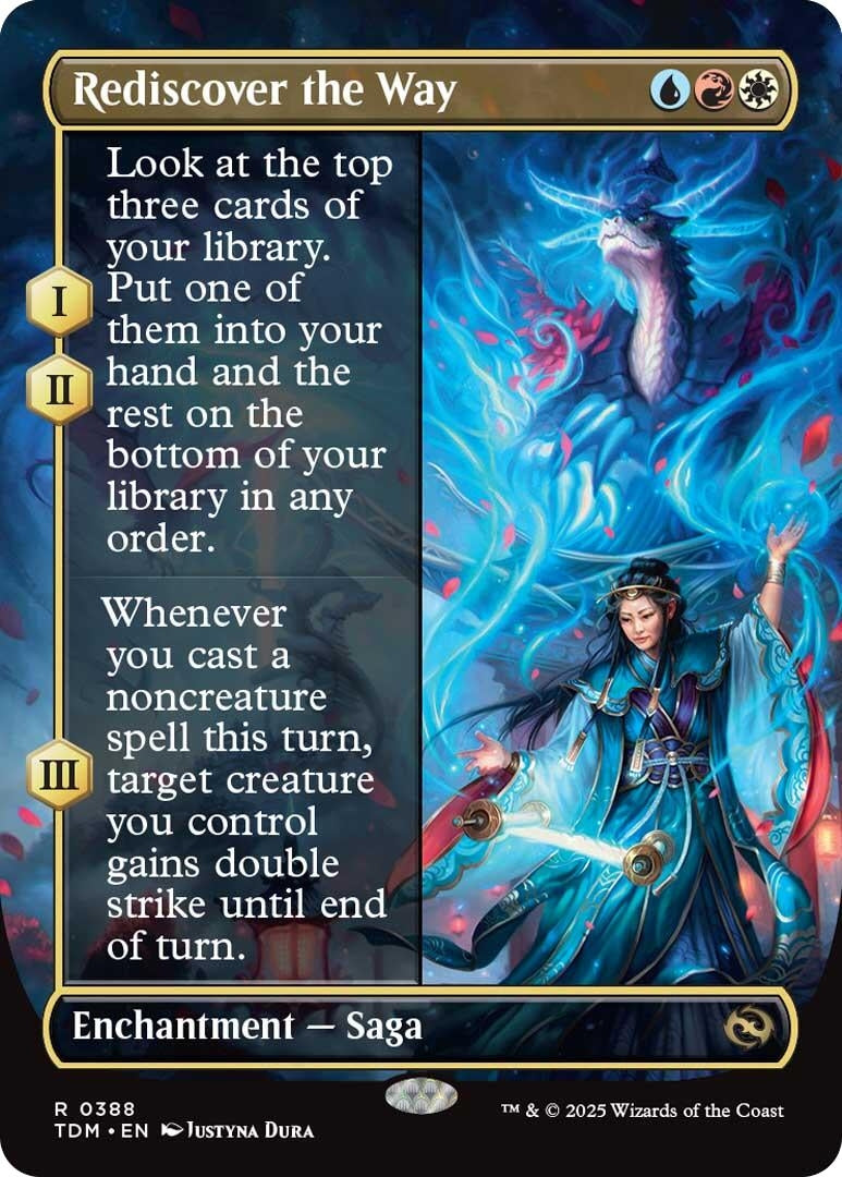 Image for Rediscover the Way (Borderless) (388) [Tarkir: Dragonstorm] - Magic: The Gathering