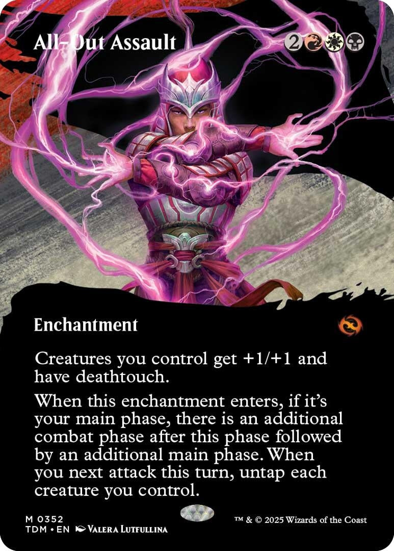 Image for All-Out Assault (Borderless) (352) [Tarkir: Dragonstorm] - Magic: The Gathering