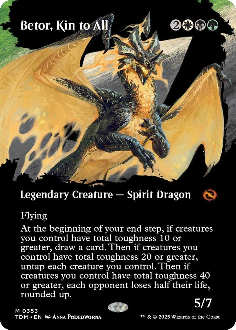 Image for Betor, Kin to All (Borderless) (353) [Tarkir: Dragonstorm] - Magic: The Gathering