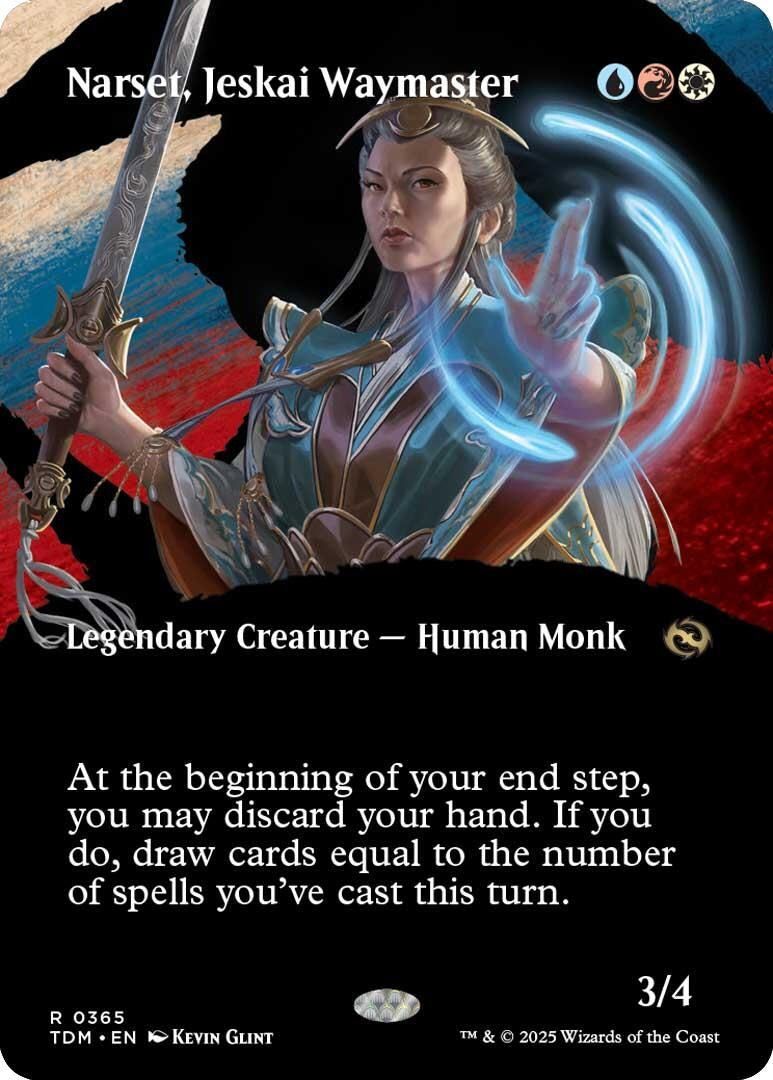Image for Narset, Jeskai Waymaster (Borderless) (365) [Tarkir: Dragonstorm] - Magic: The Gathering