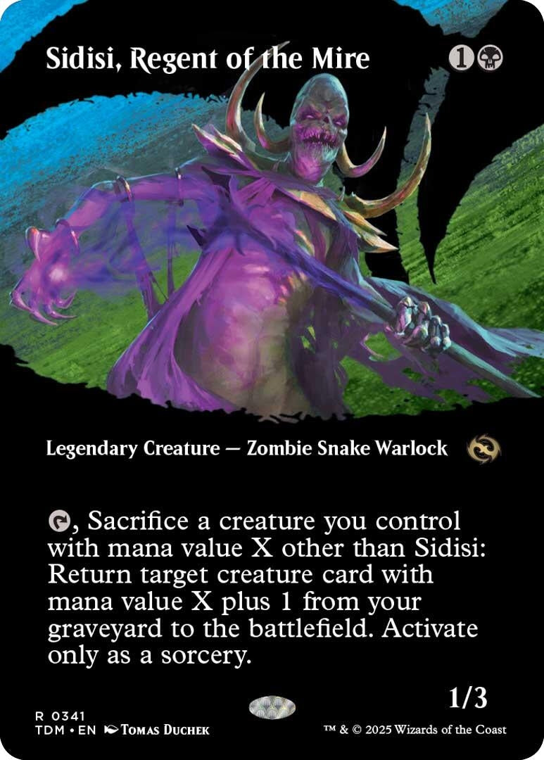 Image for Sidisi, Regent of the Mire (Borderless) (341) [Tarkir: Dragonstorm] - Magic: The Gathering