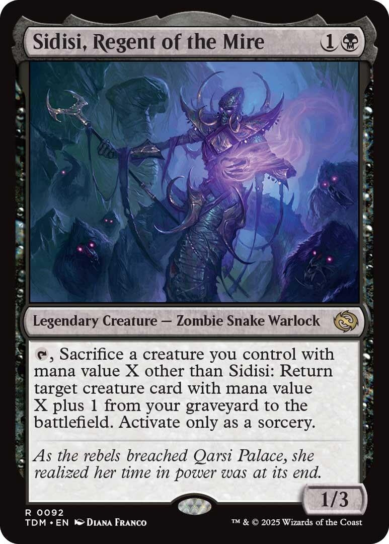 Image for Sidisi, Regent of the Mire (92) [Tarkir: Dragonstorm] - Magic: The Gathering