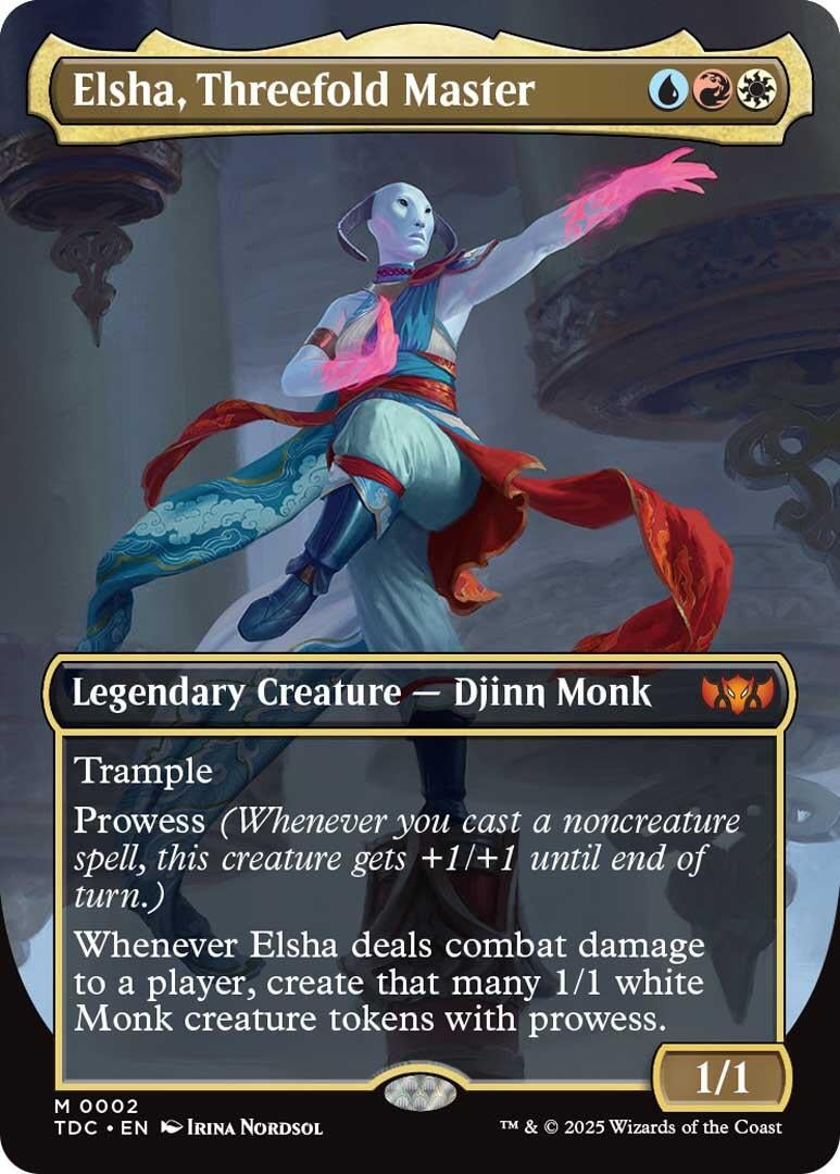 Image for Elsha, Threefold Master (Borderless) (2) [Tarkir: Dragonstorm] - Magic: The Gathering