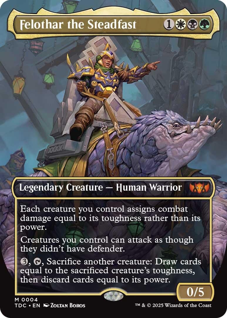 Image for Felothar the Steadfast (Borderless) (4) [Tarkir: Dragonstorm] - Magic: The Gathering