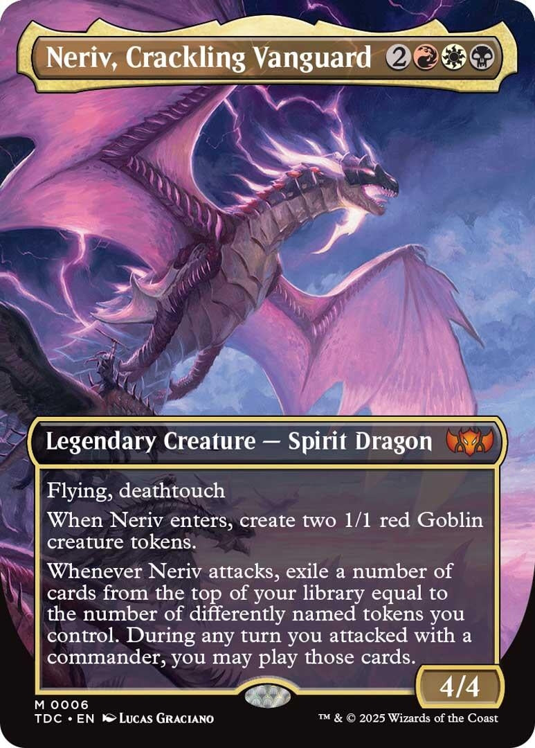 Image for Neriv, Crackling Vanguard (Borderless) (6) [Tarkir: Dragonstorm] - Magic: The Gathering