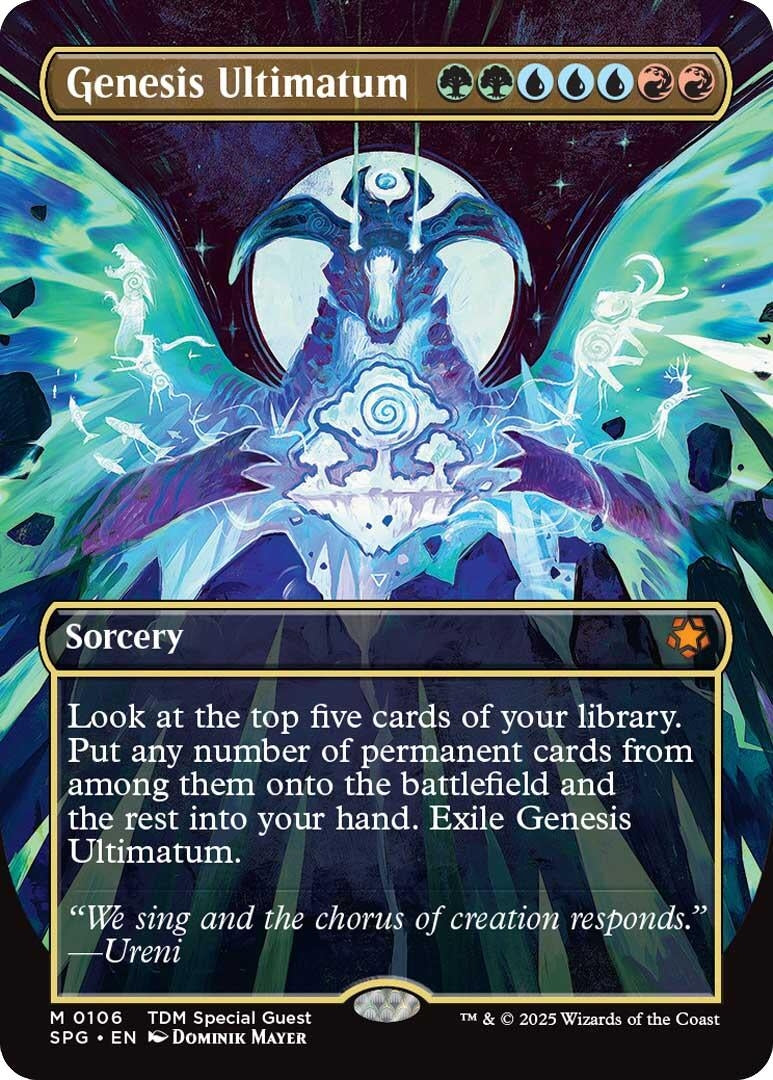Image for Genesis Ultimatum (Borderless) (106) [Special Guests] - Magic: The Gathering