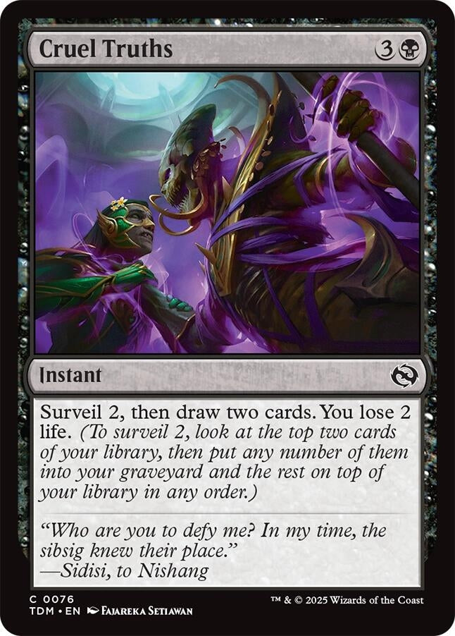 Image for Cruel Truths (76) [Tarkir: Dragonstorm] - Magic: The Gathering