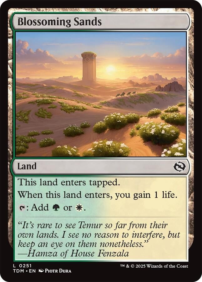 Image for Blossoming Sands (251) [Tarkir: Dragonstorm] - Magic: The Gathering
