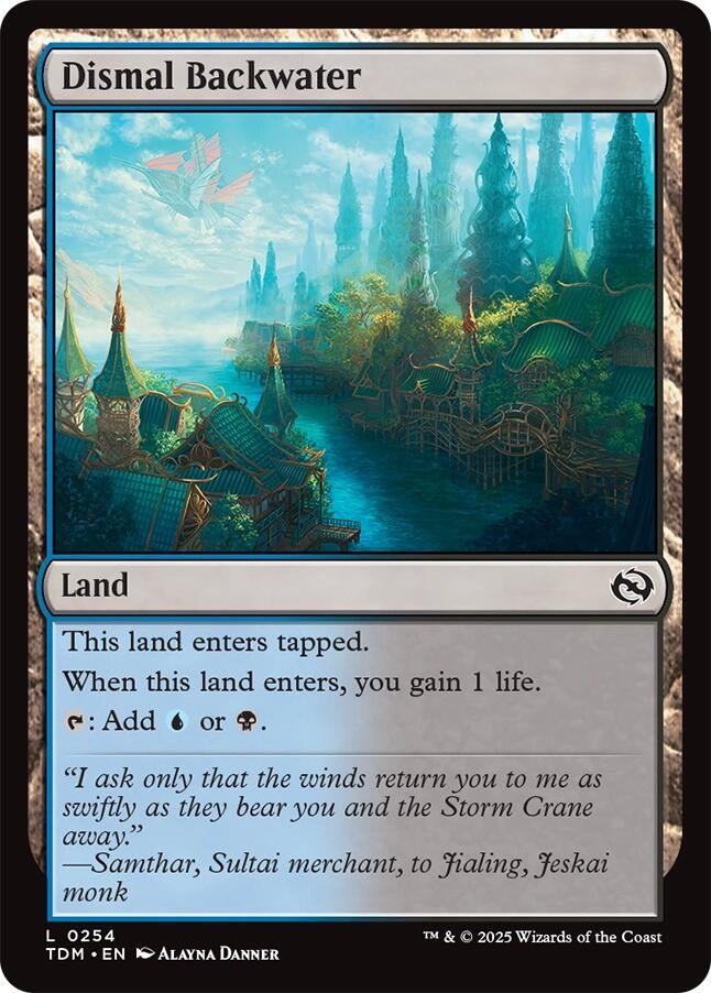 Image for Dismal Backwater (254) [Tarkir: Dragonstorm] - Magic: The Gathering