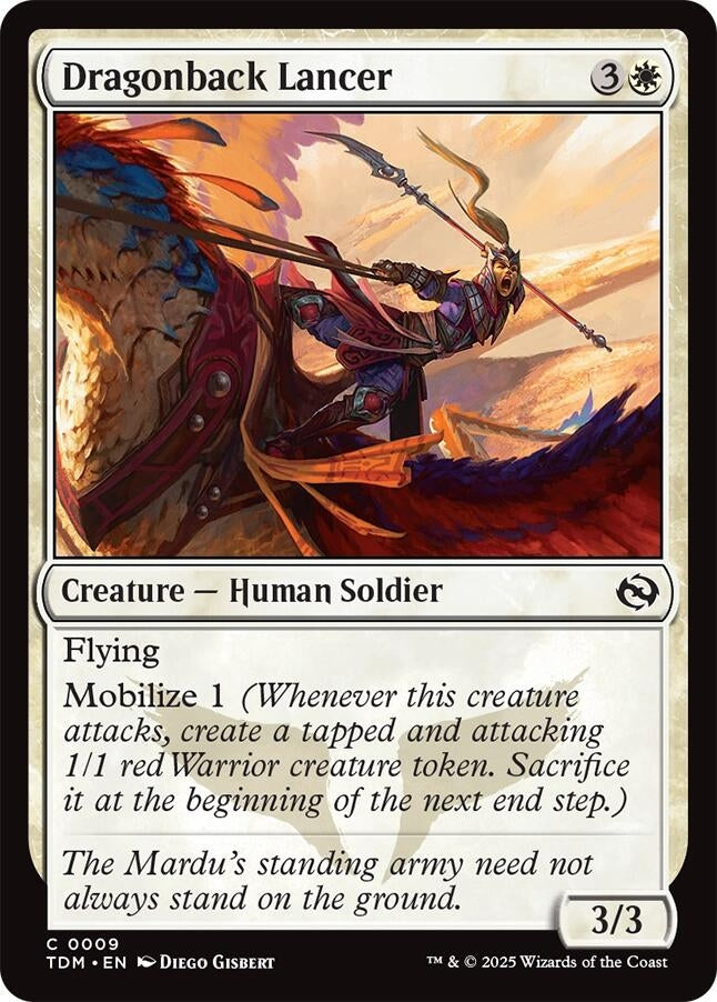 Image for Dragonback Lancer (9) [Tarkir: Dragonstorm] - Magic: The Gathering
