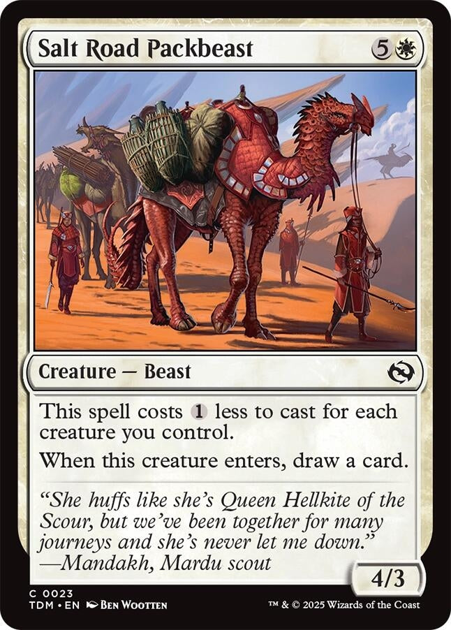 Image for Salt Road Packbeast (23) [Tarkir: Dragonstorm] - Magic: The Gathering