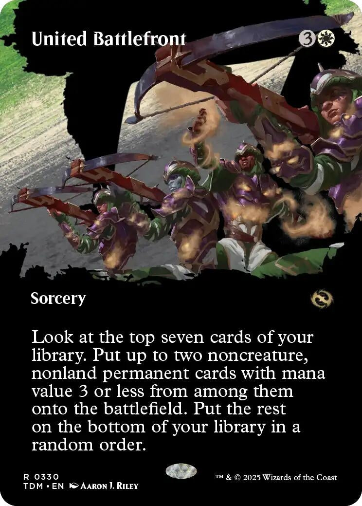 Image for United Battlefront (Borderless) (330) [Tarkir: Dragonstorm] - Magic: The Gathering
