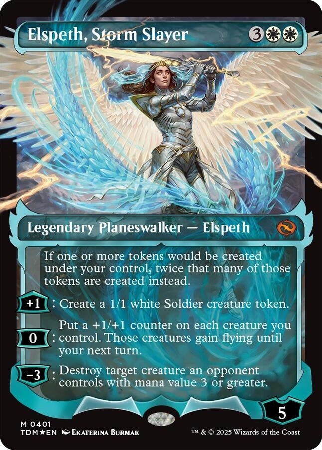 Image for Elspeth, Storm Slayer (Showcase) (401) [Tarkir: Dragonstorm] - Magic: The Gathering