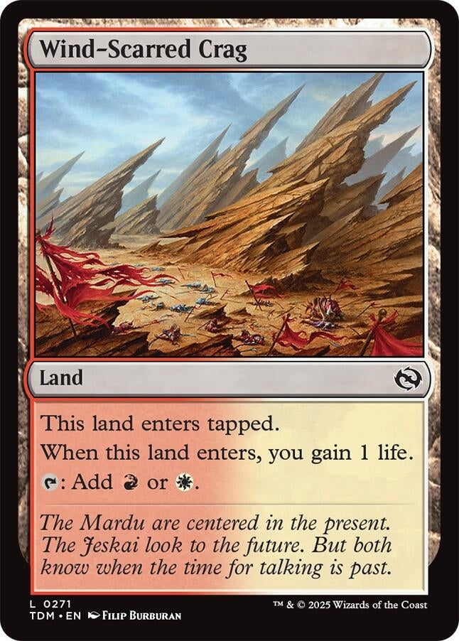 Image for Wind-Scarred Crag (271) [Tarkir: Dragonstorm] - Magic: The Gathering