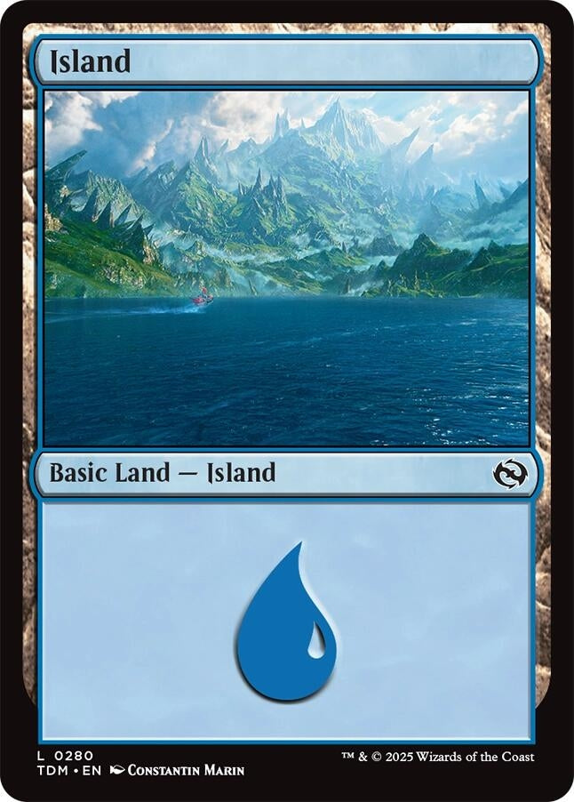 Image for Island (0280) (280) [Tarkir: Dragonstorm] - Magic: The Gathering
