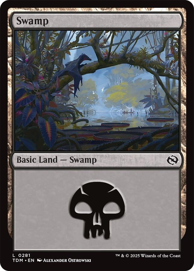 Image for Swamp (0281) (281) [Tarkir: Dragonstorm] - Magic: The Gathering