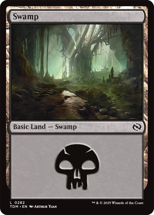 Image for Swamp (0282) (282) [Tarkir: Dragonstorm] - Magic: The Gathering