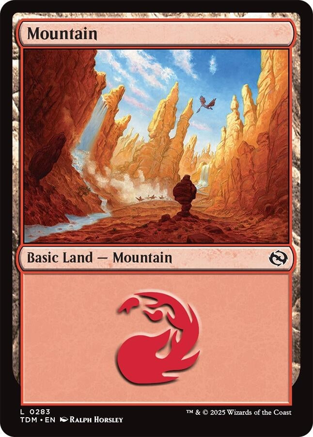 Image for Mountain (0283) (283) [Tarkir: Dragonstorm] - Magic: The Gathering